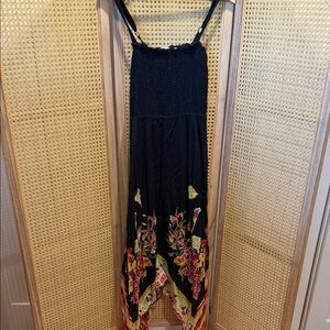 Soft Surroundings Black and Multicolor Dress